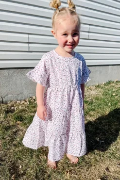 Love Olive Co Little Girl's Let Love Grow Dress-Pink/White Floral Online