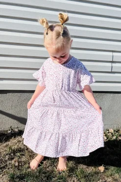 Love Olive Co Little Girl's Let Love Grow Dress-Pink/White Floral Online