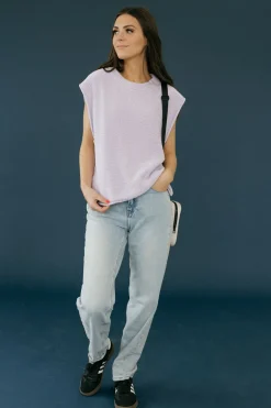 In February Lucy Top-Lavender Purple Clearance