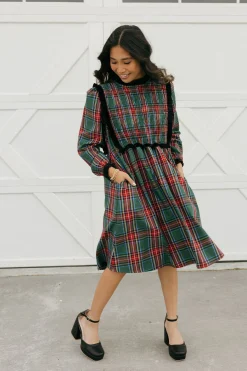 Dongguan Huoyoung Apparel Co Mae Dress-/Red Green New