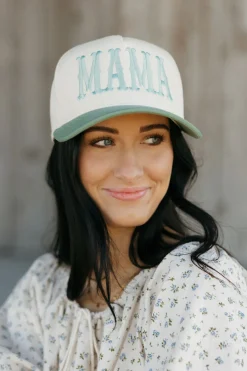 Fashion City Mama Trucker Hat- Sage Best