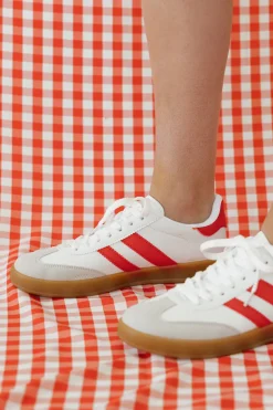 Victoria Fashion Mandie Sneakers-White/Red New