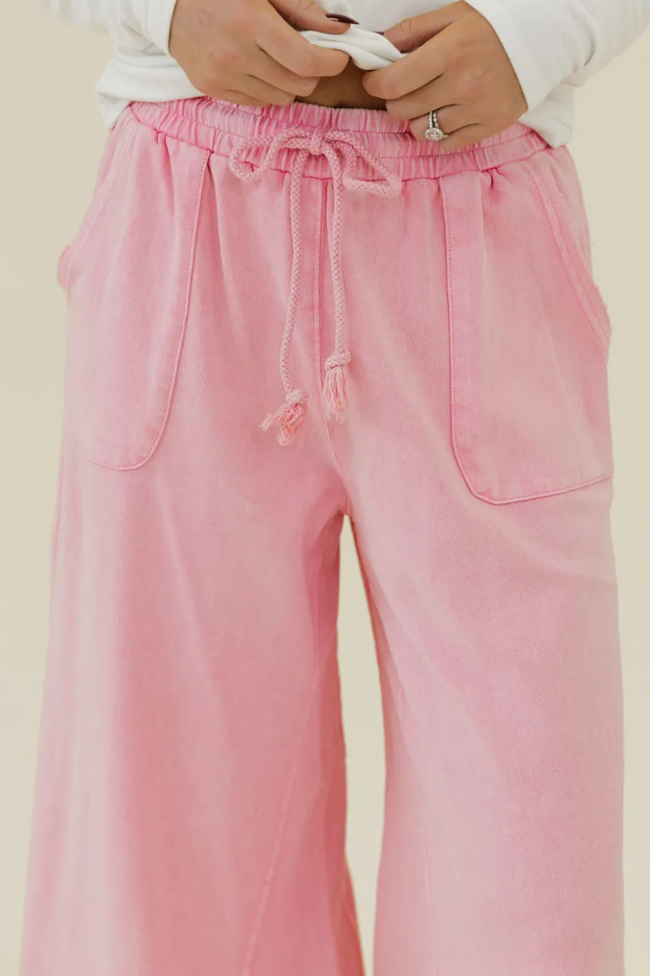 Easel Maren Pants-Barbie Pink Sale