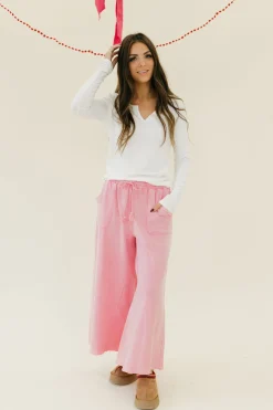 Easel Maren Pants-Barbie Pink Sale