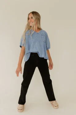 Just Panmaco Marianna Denim-Black Discount