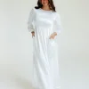 Tea N Rose Marianne Dress-White Discount