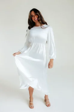 Tea N Rose Marianne Dress-White Discount