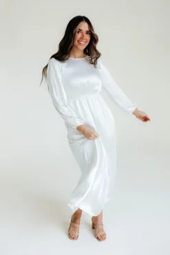 Tea N Rose Marianne Dress-White Discount