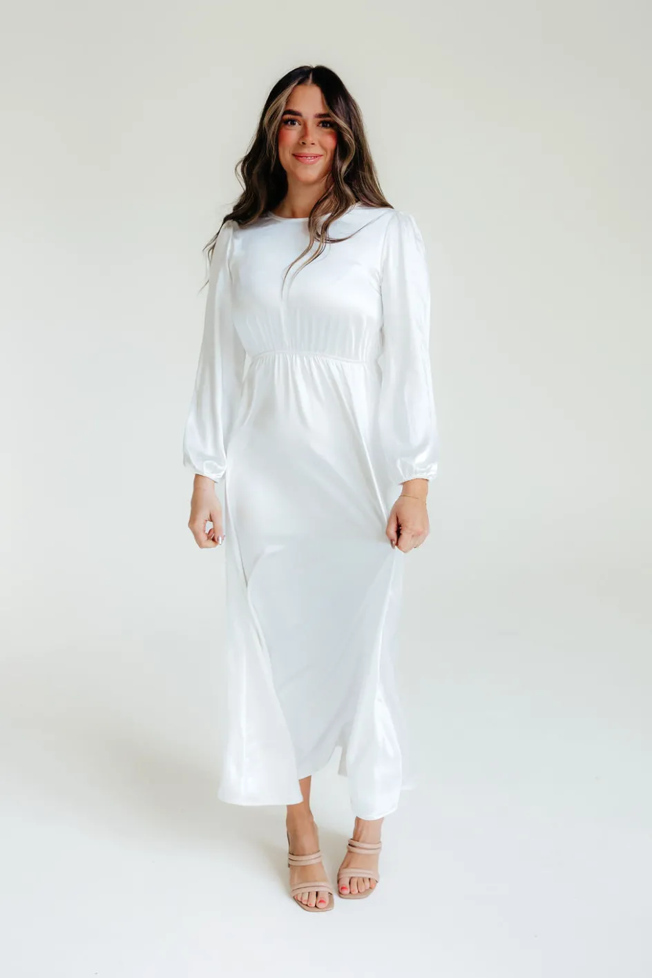Tea N Rose Marianne Dress-White Discount