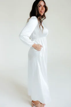 Tea N Rose Marianne Dress-White Discount