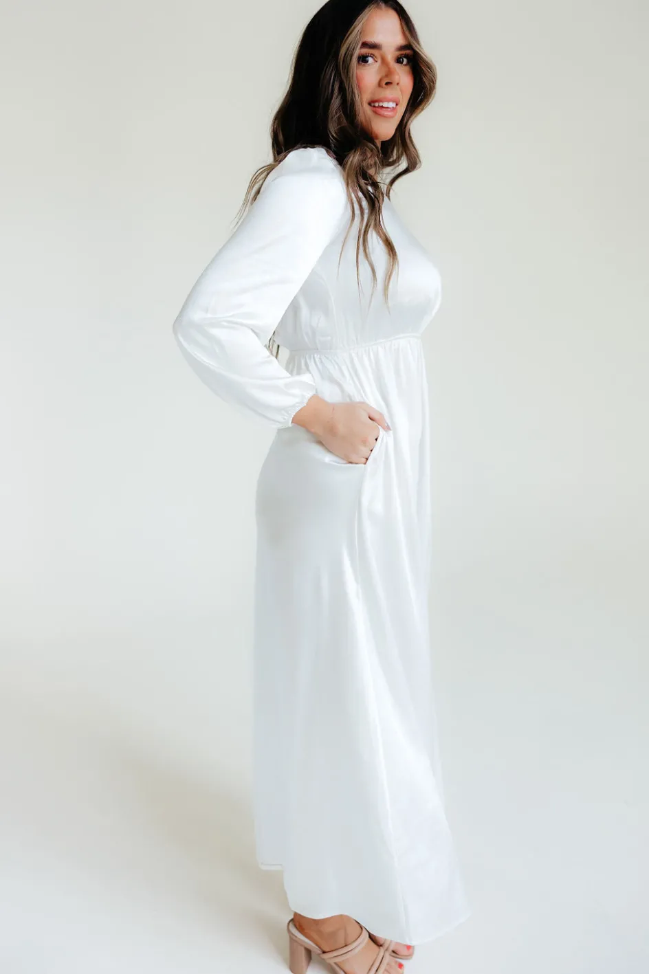 Tea N Rose Marianne Dress-White Discount