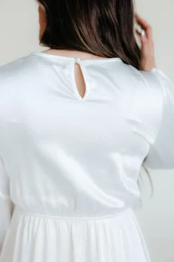 Tea N Rose Marianne Dress-White Discount