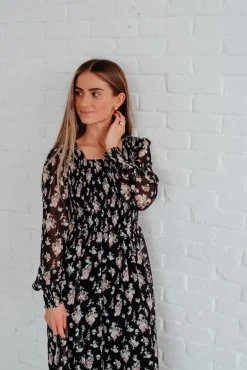 Dongguan Huoyoung Apparel Co Maylee Dress- Multi Black Sale
