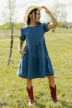 Dongguan Huoyoung Apparel Co Mckinley Dress-Denim Blue Outlet