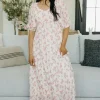 Polagram Meadow Dress-Blush Floral Pink Online