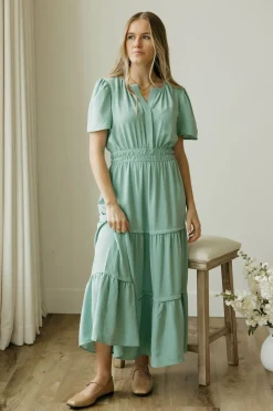 Roly poly Millie Dress-Sage Green Best