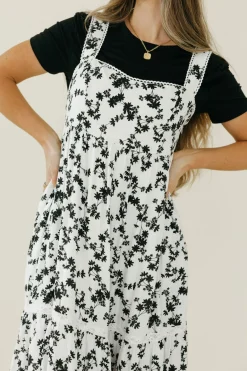 In Loom Nancy Dress-/White Black Best