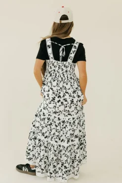 In Loom Nancy Dress-/White Black Best
