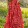 Dongguan Huoyoung Apparel Co Oaklyn Skirt- Floral Red Sale