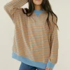 BIBI Palmer Top-Camel/Denim Blue Online