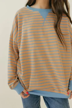 BIBI Palmer Top-Camel/Denim Blue Online