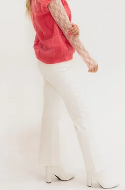 Risen Patten Denim-White Clearance