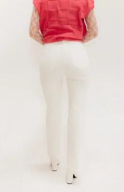 Risen Patten Denim-White Clearance