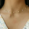 Ali Express Pearl Choker Gold/Silver Hot