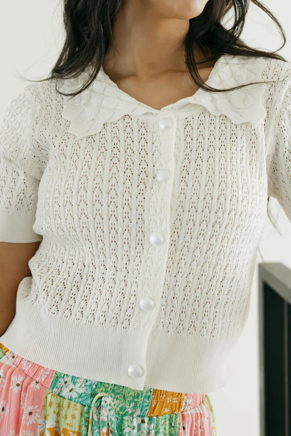 Kiwi Pearle Cardigan-Off White Online