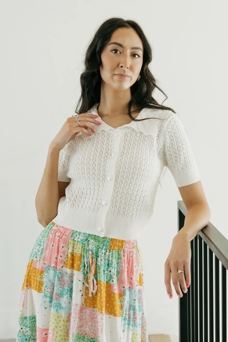 Kiwi Pearle Cardigan-Off White Online