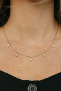 Ali Express Peggy Pearl Necklace- Gold Clearance