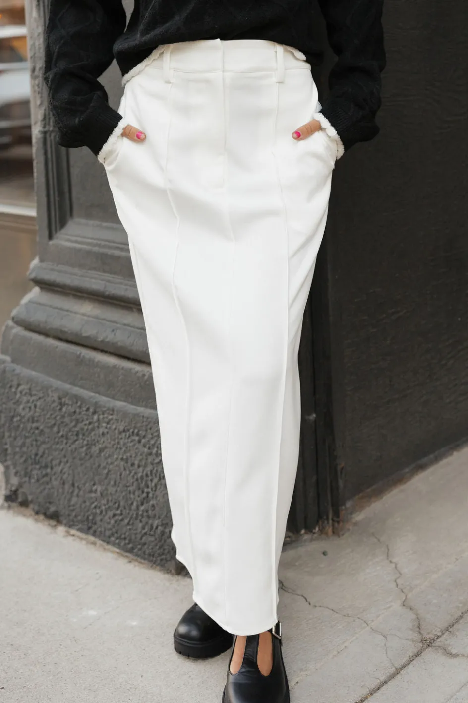 Miou Muse Pennie Skirt-Off White Online