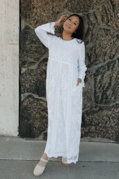 Tea N Rose Petite Annemarie Dress-White Best