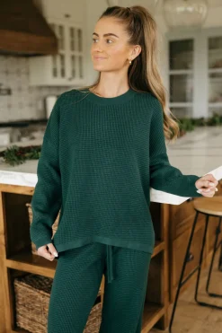 Dongguan Huoyoung Apparel Co Piper Sweater-Emerald Green Discount