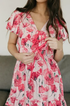 Listicle Poppy Dress- Pink Online