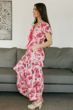 Listicle Poppy Dress- Pink Online