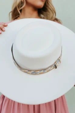 Ellison Positive Energy Hat-Off White Sale