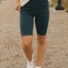 Love Olive Co Power Move Biker Short-Indigo Discount