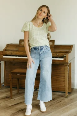 Mica Denim Raden Denim-Light Wash Blue Discount