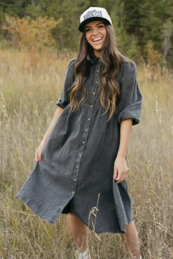 Polagram Ralphie Dress- Black Fashion