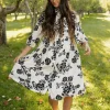 Polagram Ralphie Dress-Cream Multi White Hot