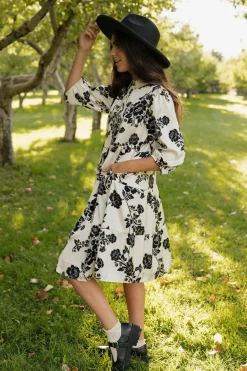 Polagram Ralphie Dress-Cream Multi White Hot