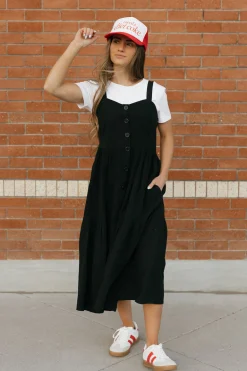Polagram Reggie Dress- Black Hot