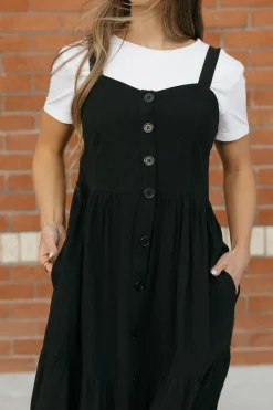 Polagram Reggie Dress- Black Hot