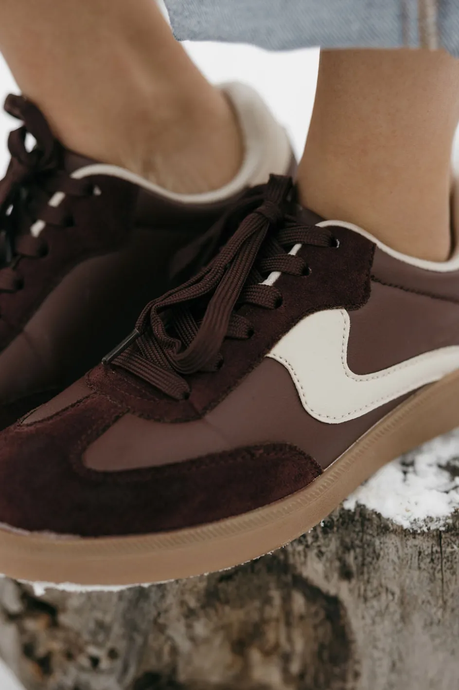 Let's See Style Remus Sneakers-Brown Discount