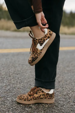 Let's See Style Remus Sneakers-Leopard Clearance