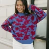 &Merci Ronnie Sweater-/Scarlet Blue Discount