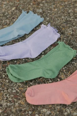 Faire Ruffle Socks-Green Clearance