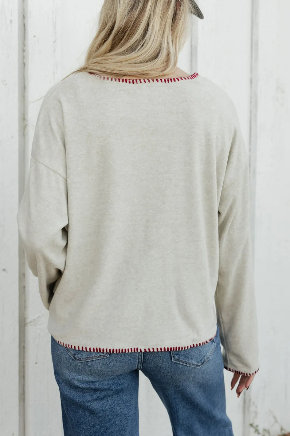 Hayden Samantha Sweater-Oatmeal Neutral Fashion
