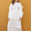 Polagram Scarlett Dress-White Outlet